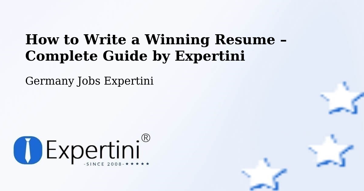 Resume Writing Guide for Job Seekers – Biberach An Der Riss - Biberach An Der Riss, Germany Jobs Expertini